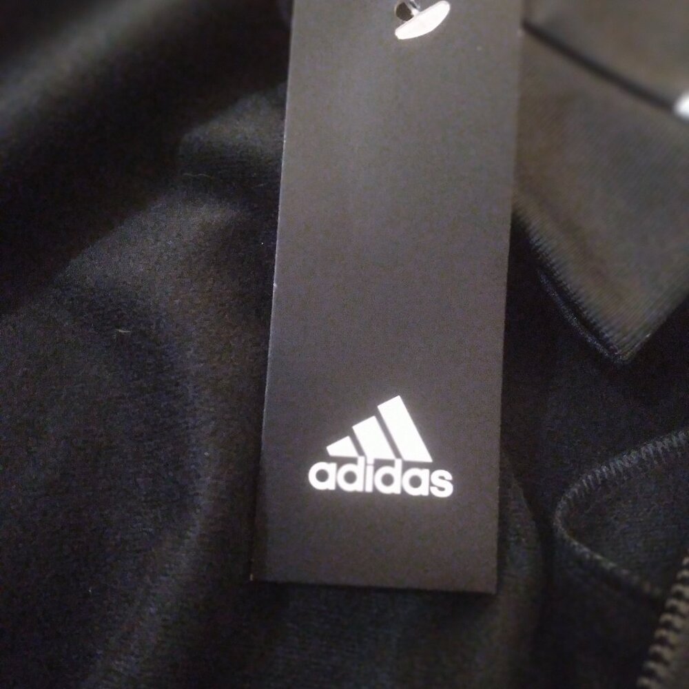 adidas boys Zip Front Iconic Jacket, Jet Black NWT - Picture 8 of 9